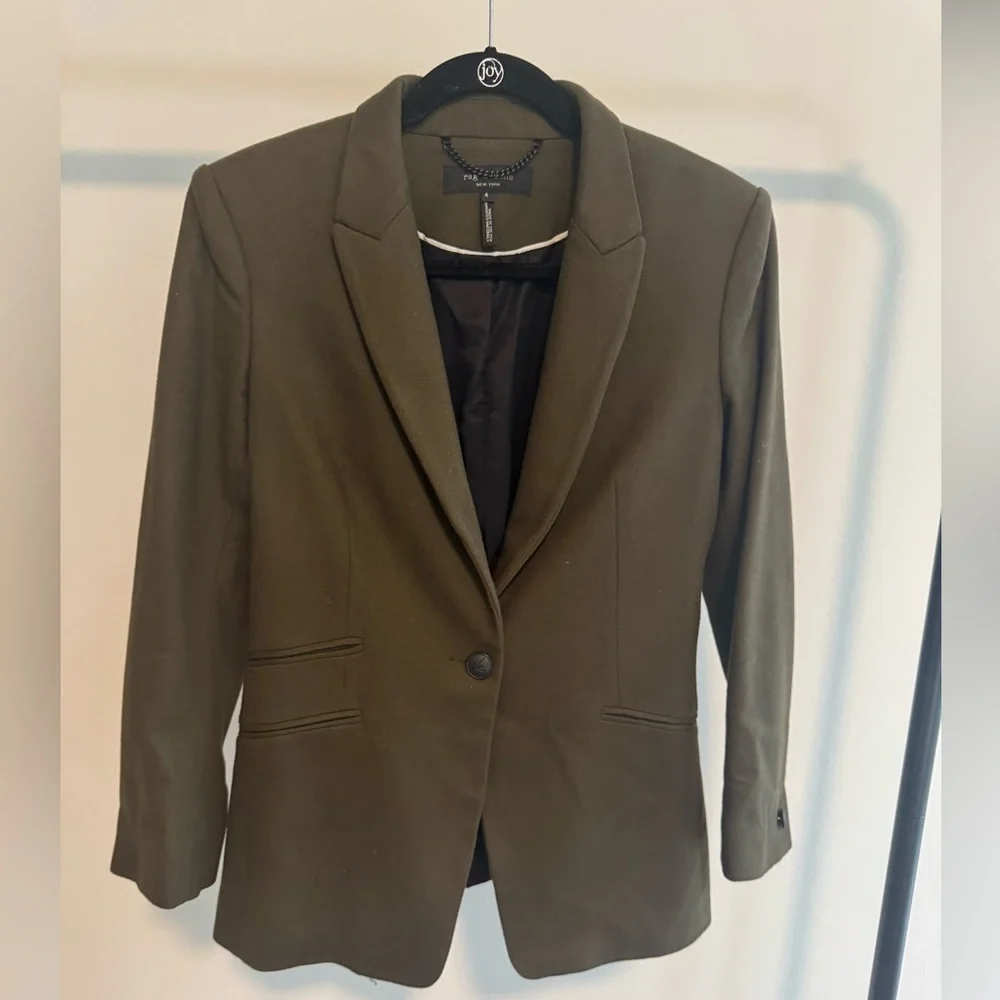 Rag & Bone Olive Green Women's Blazer - Picture 1 of 6